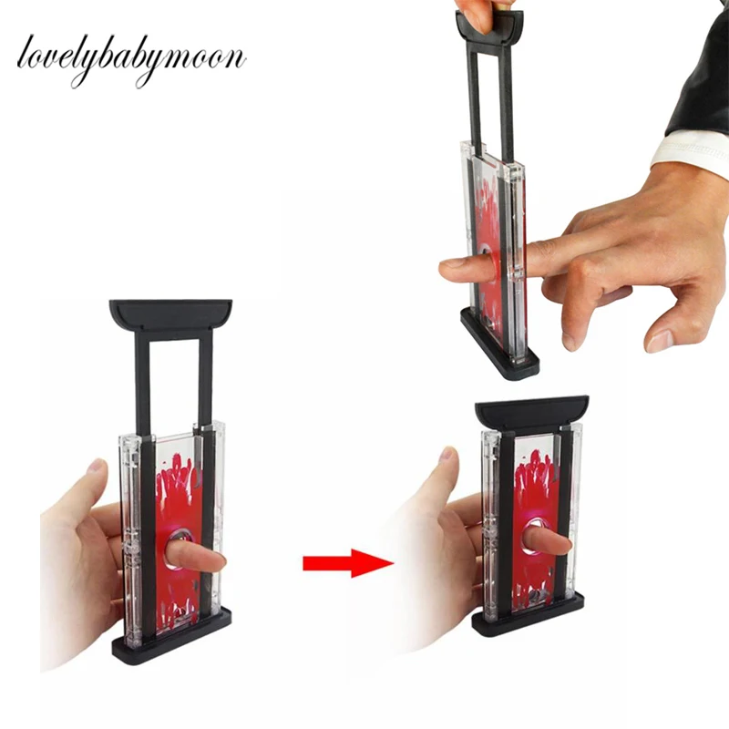 Truco De Magia De Guillotina Para Dedos | Accesorio De Hoja Con Trampa | Regalo Divertido Para Niños Y Magos Principiantes