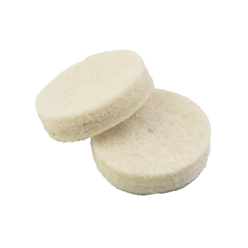 

High Quality 50x 25mm Polishing Wheels Wool Felt Wheel+2x Mandrel For Rotary Tool 38mm Polishing Buffing Hot Sale