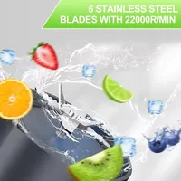 New Electric Portable Juicer Fresh Fruit Mixer 700ML Multifunctional USB Rechargeable Shakes Smoothie Blender Outdoor Mixing Cup 6