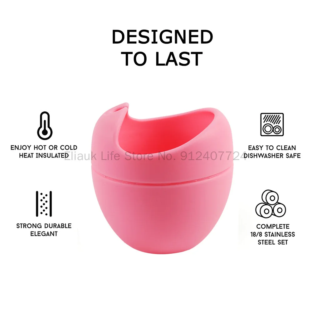5oz Silicone Bombillas Yerba Mate Cup Set Tea Cup With Yerba Bombilla Straw  BPA Free Thermal Mug Bar Dinnerware Accessories