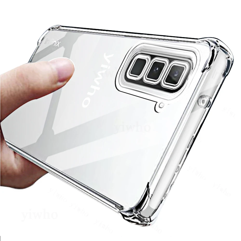Shockproof Clear Transparent Soft TPU Phone Case - 1-10pcs Protective Cover