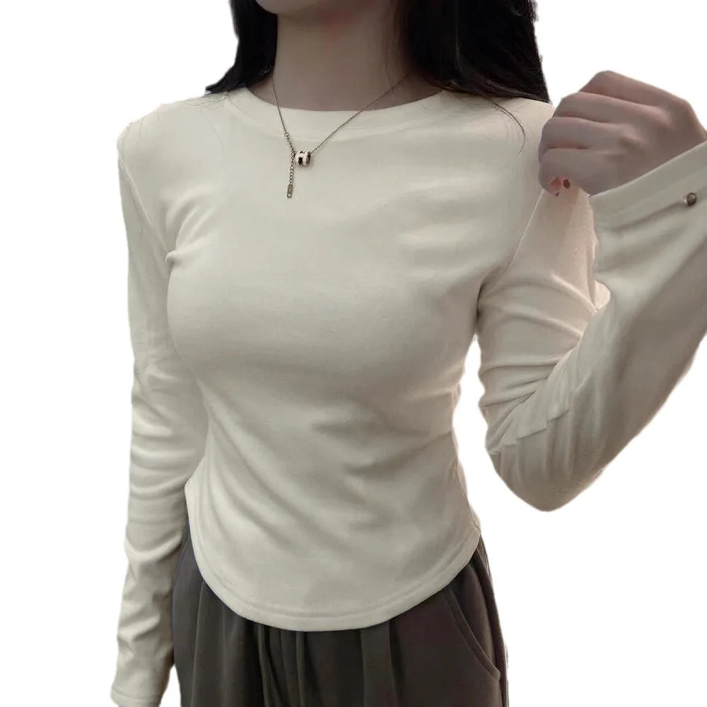Women Autumn Winter Long Sleeve Soft Tee Shirt