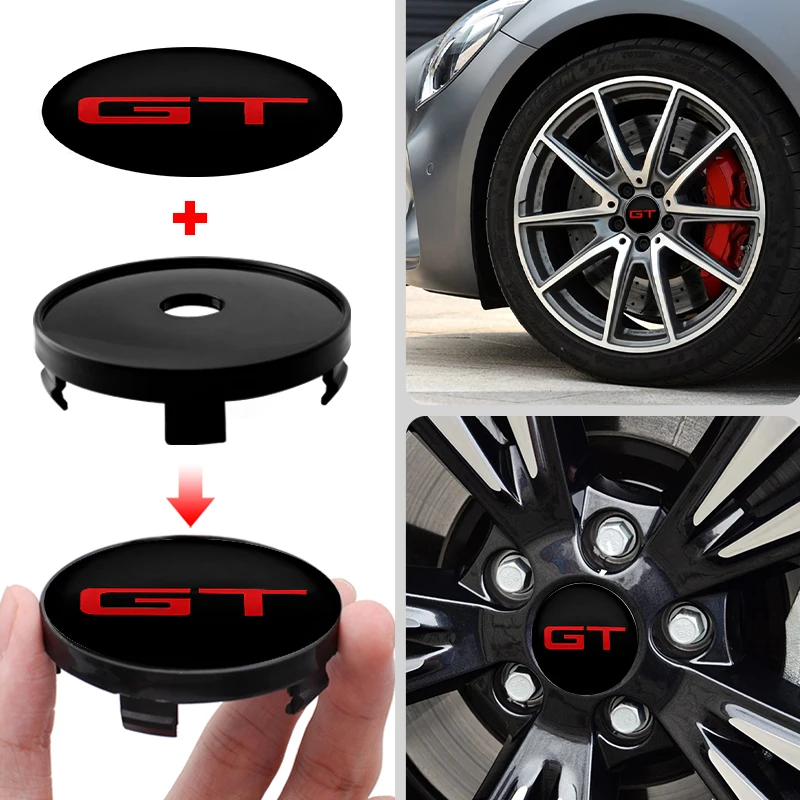 56Mm + 60Mm Car Styling Emblema In Alluminio Car Wheel Center Hub Caps Cover Sticker Per Kia Ceed Rio Picanto Sportage K5 K3 K2 Kn Niro