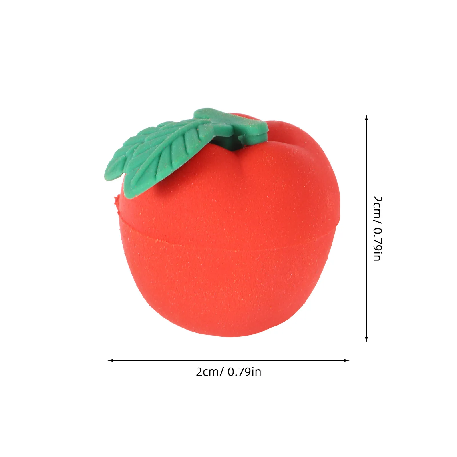 30Pcs 미니 레드 지우개 귀여운 교실 보상 3D 과일 모양 어린이를위한 학교 용품 학생 재미있는 지우개