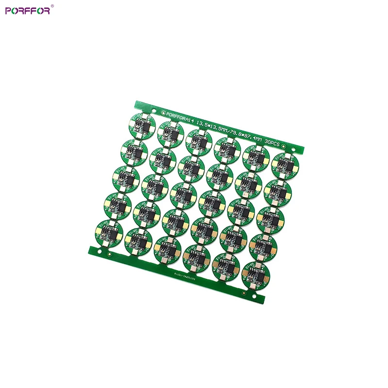 소형 원형 BMS 보드, PCM PCBA 2A, 1S 2A, 3.7V