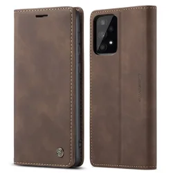CaseMe Magnetic Flip Leather Phone Case with Wallet Card Holder - Samsung A16 (4G 5G) (Coffee)