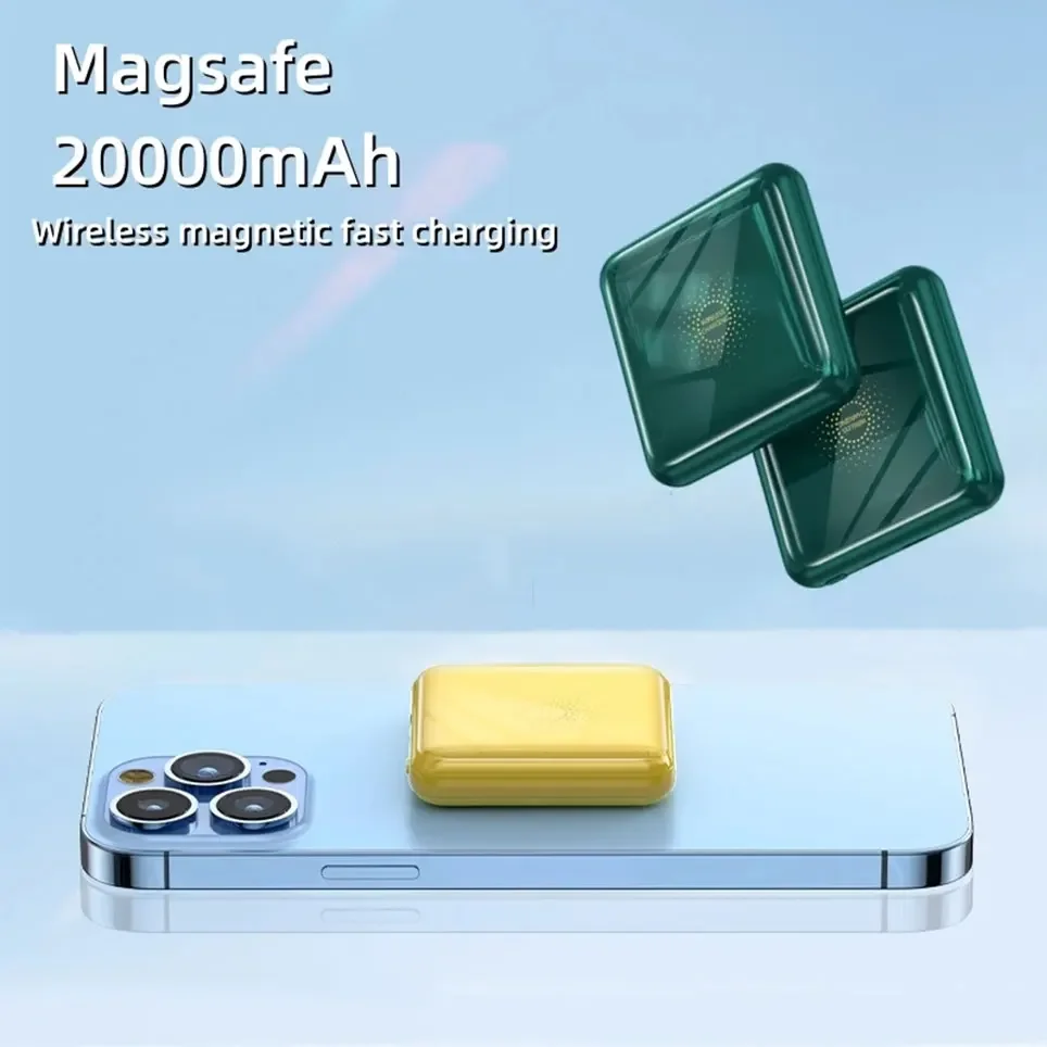 

Mini Magsafe Power Bank 10000mAh Compact Portable Mobile Phone External Power Supply Wireless Fast Charging Magnetic Power Bank