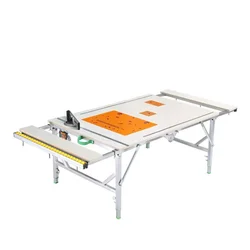 Multifunctional woodworking workbench folding portable stainless steel small saw table grinding and polishing operating table