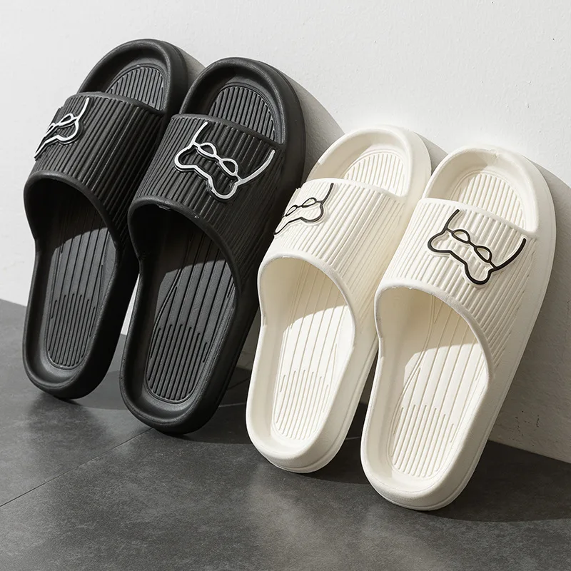 

Summer Slippers Men's Lightweight Comfortable Bathroom Bath Household Couple Outdoor Sandals Women