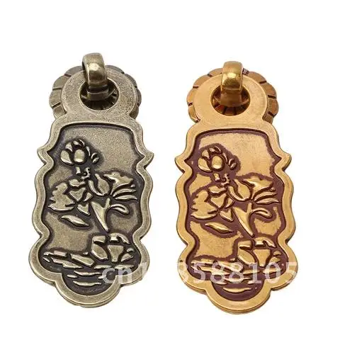 

Small Vintage Wooden Jewelry Box Pull Knobs Zinc Alloy Cabinet Box Handles Door Ring Furniture Handles Hardware