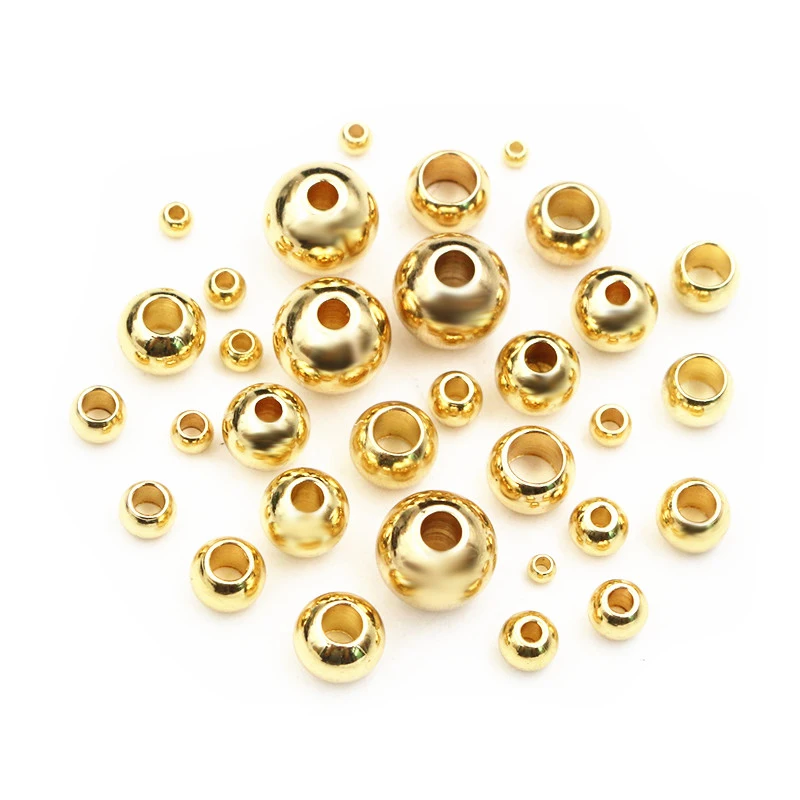 Stainless Steel Spacer Beads 30-100pcs 2-8mm For Jewelry Making