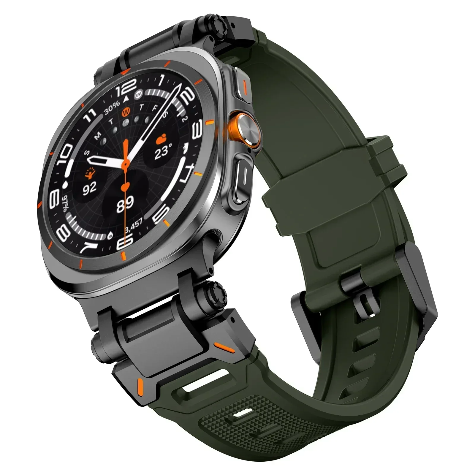 Premium Sports TPU Rubber Strap - Soft Silicone Band with Seamless Design