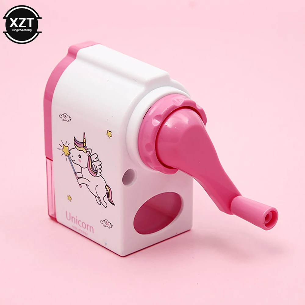 Lovely Cartoon Mechanical Hand Crank Sharpener for Pencil School Office Supplies Student Stationery Children's Pencil Sharpener