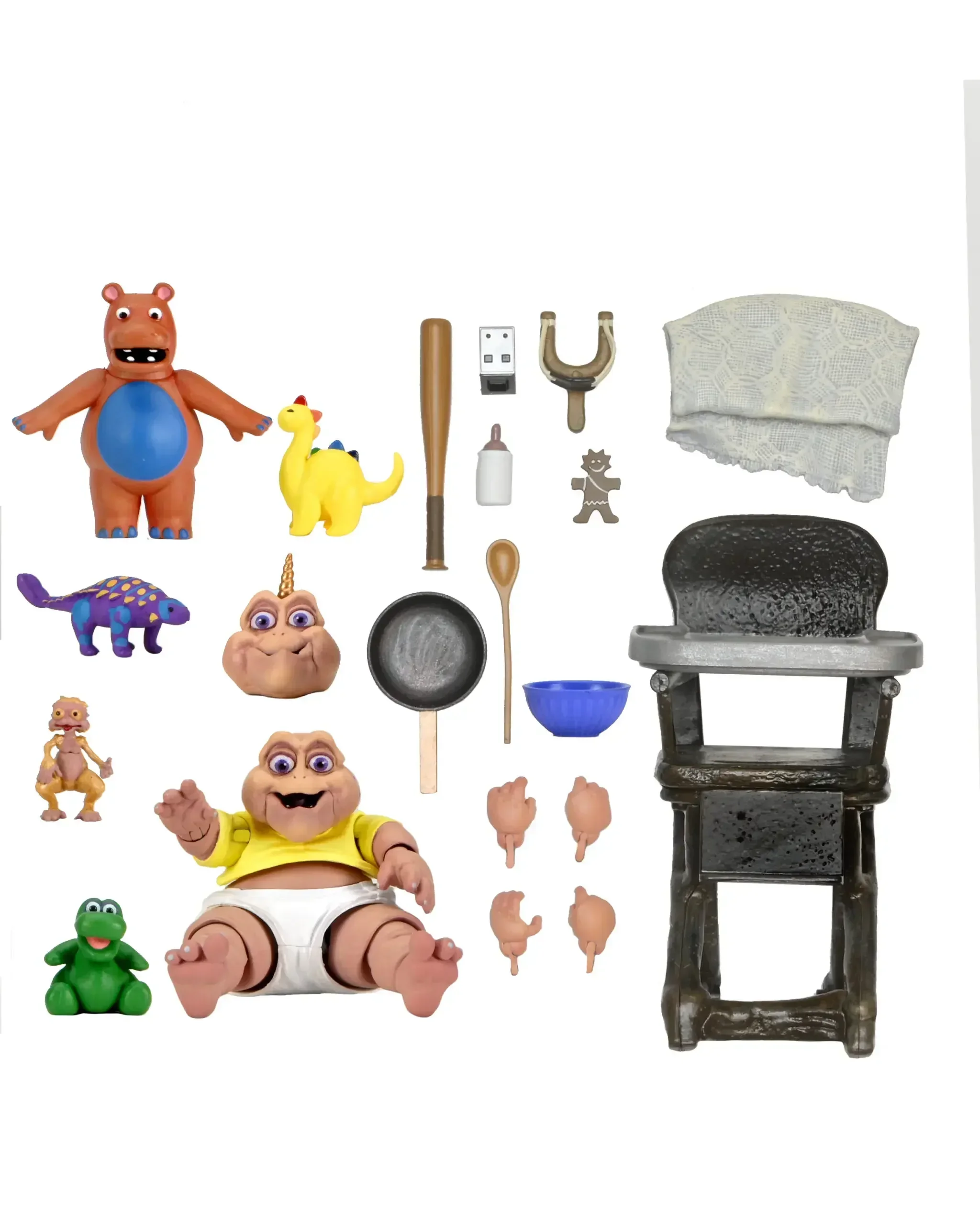 thumbnail image 1 of Figuras de acción de Neca Dinosaur Sinclair Papa Dinosaurs Ultimate Earl Sinclair Baby Anime Colección Modelo Pvc Regalos Juguetes, 1 of 5