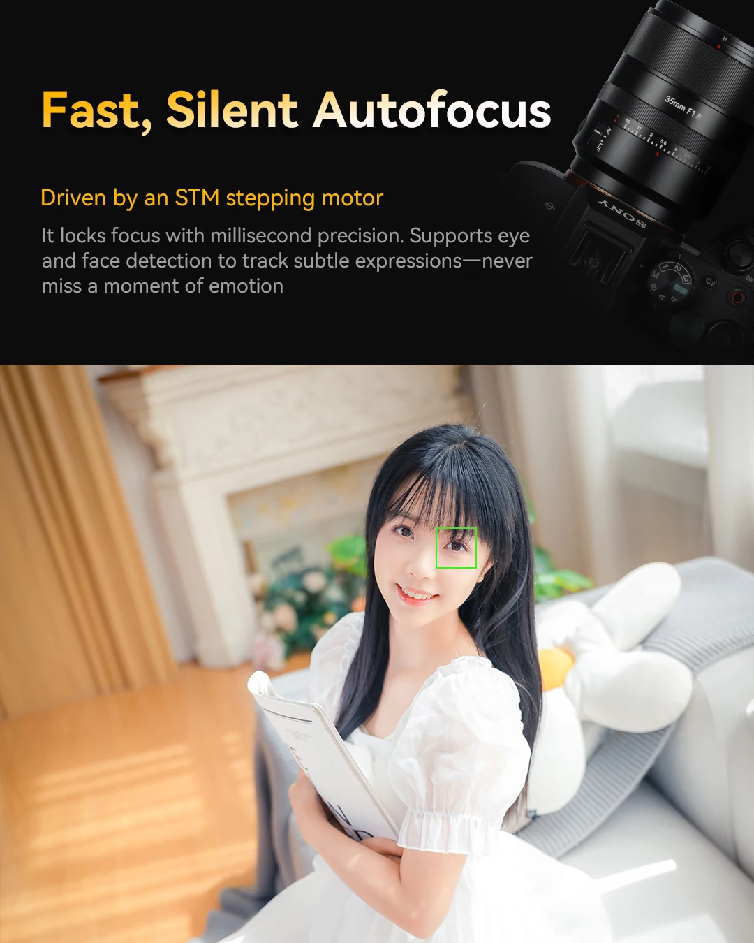 7artisans 35mm F1.8 Full Frame Lens Automatic Focus Fixed Focus Camera Lenses wi