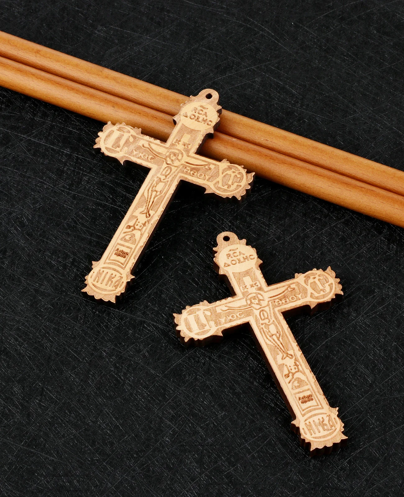 Handmade-Wooden-Cross-Pendants-Antique-Engraved-Crucifix-Jesus-Christ ...