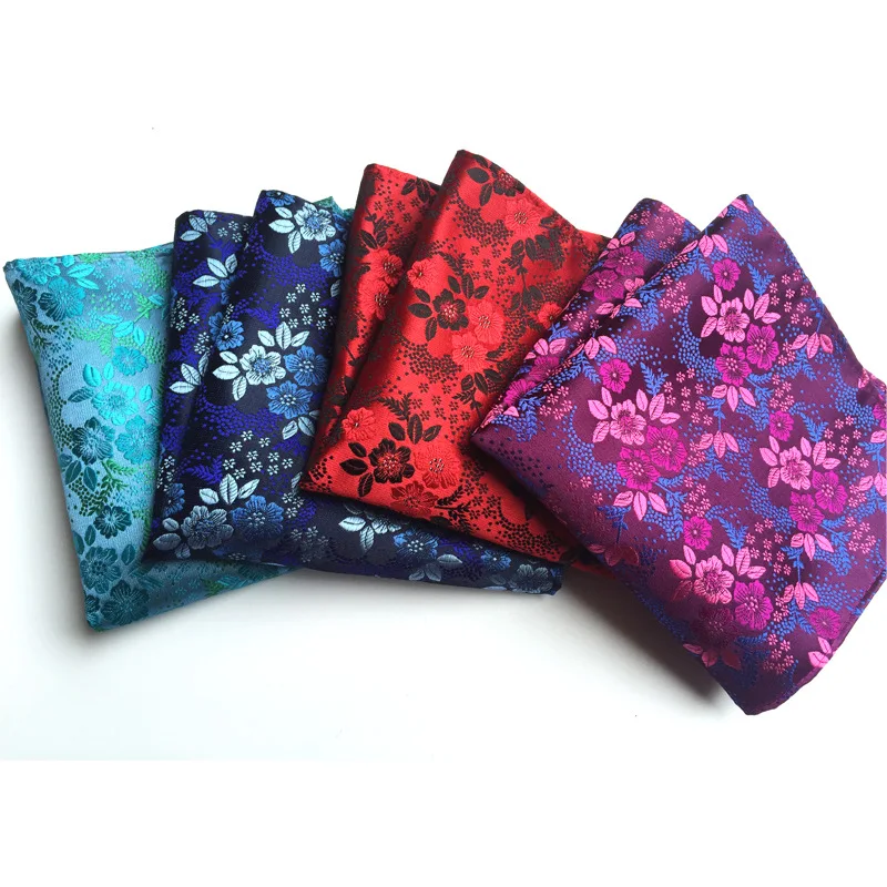 

Handkerchief For Men Popular Fashion Jacquard Square Towel Flower Pocket Square Luxury