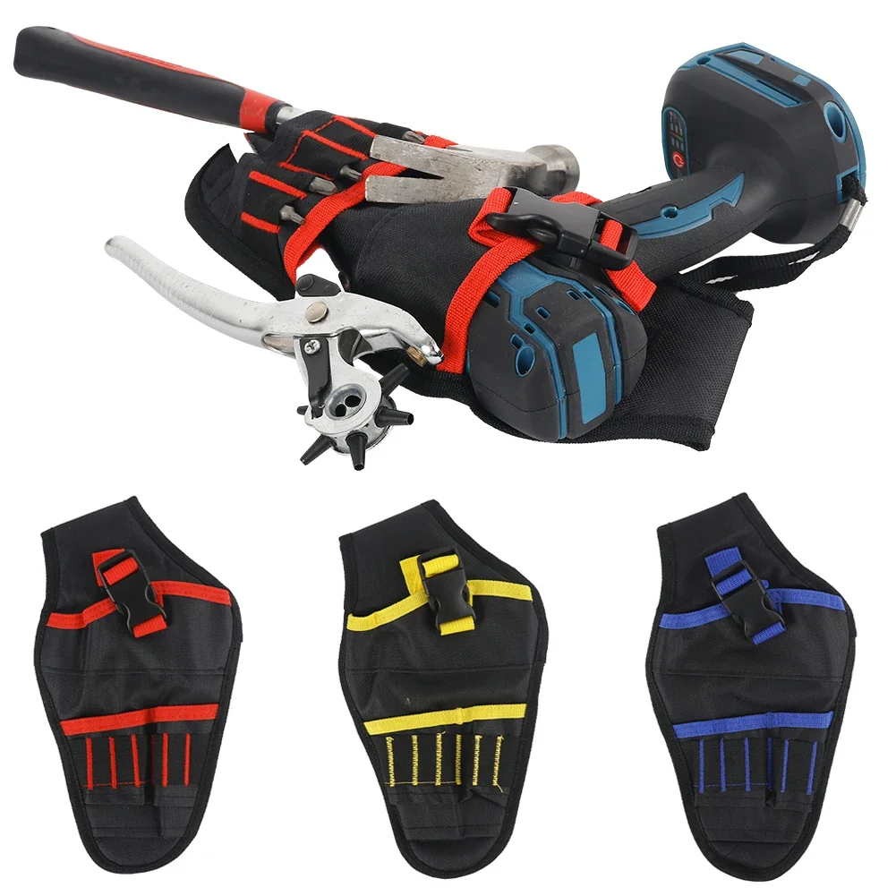 1680D Heavy Duty Drill Holster Electrician Tool Bag Drill Chuck Belt Storage Pocket for Cordless Professional