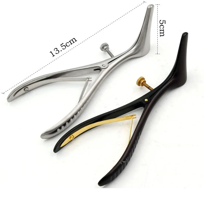 Stainless steel nasal examination adult nose nose dilating forcepsoscope child nose nose equipment Makeup Scissor - Image 2