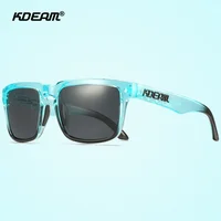 KDEAM Unisex Fishing Sunglasses Polarized Men's Driving And Outdoors Sun Glasses With Zipper Box All In One Shaped Brand Logo