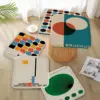 Bauhaus Modern Abstract Geometric Tie Rope Chair Mat Soft Pad Seat Cushion For Dining Patio Home Office Indoor Outdoor Garden 1