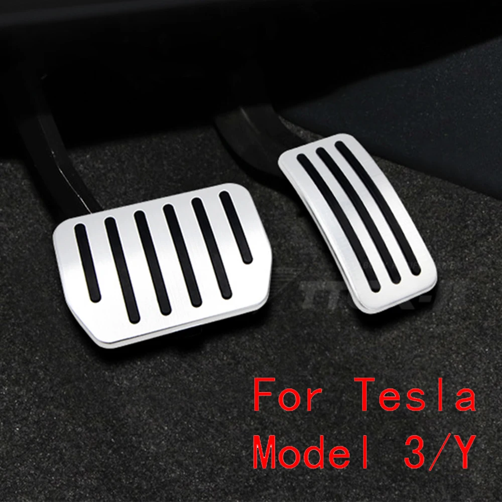 

Подставка для ног Tesla Model 3/Y, колодки для педалей, наклейка на газ, акселератор, тормоз, автомобильные аксессуары