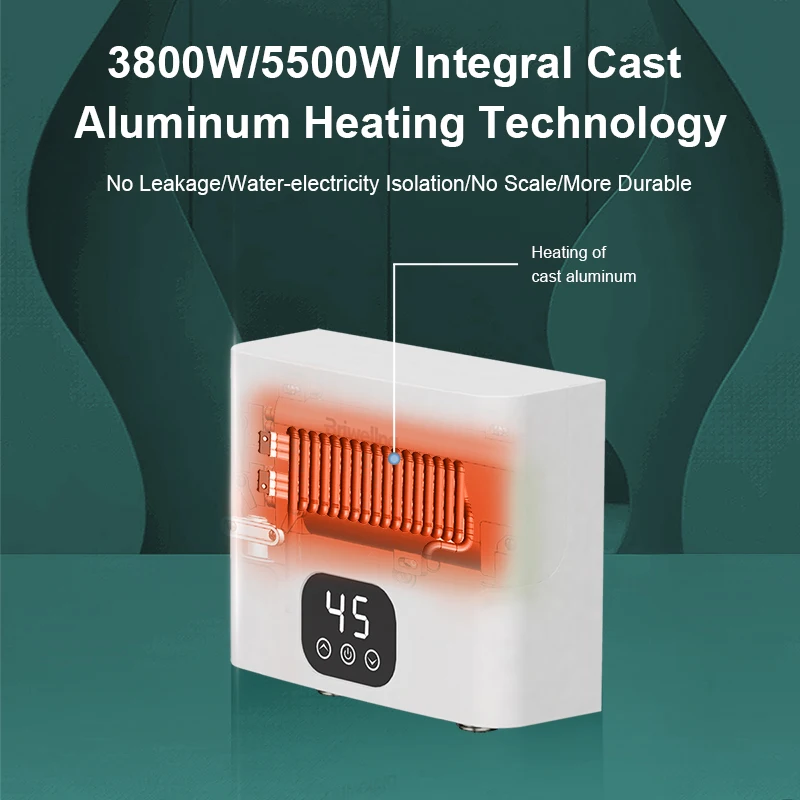 بريويلنا-سخان مياه كهربائي صغير 110 فولت/220 فولت...