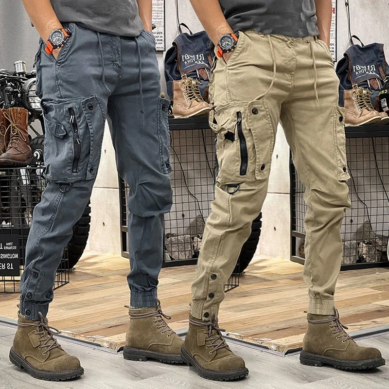 Pantalon Randonnée Résistant Pantalon Cargo Homme - Style Militaire - Multi- Poches - Résistant - Pour Randonnée Et Travail Pantalon Cargo Militaire
