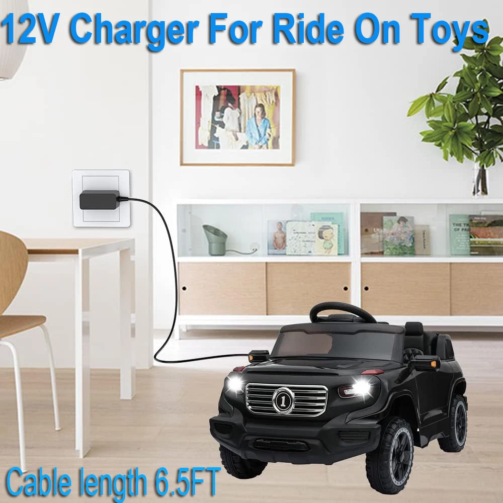 Caricabatterie 12 V Per Bambini In Auto, 12 Volt Wrangler Suv Auto Sportiva Trattore Agricolo Giocattoli Accessori