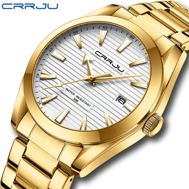 New Trendy Classic Waterproof Night Glow Double Calendar Quartz Watch Men's Watch Stainless Steel Band Business Fashion Watch