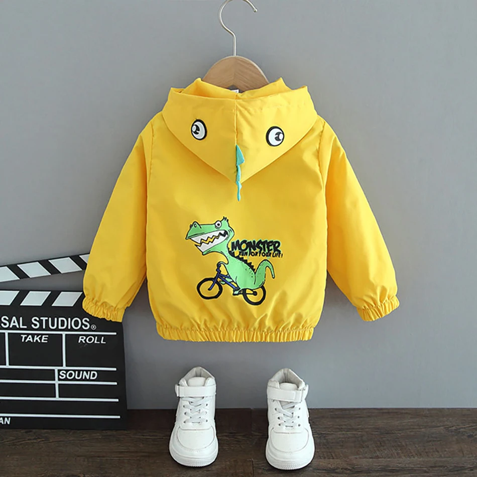 Girls Jackets Outerwear Toddler Girls Coat Jacket Autumn Children Hooded Windbreaker Coats Kids Waterproof Hoodies Jacket JYF