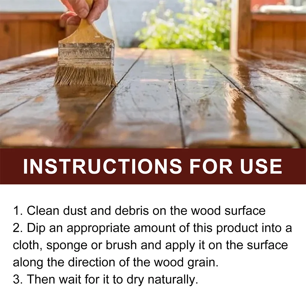 100g Wood Furniture Floor Polishing Agent Anti-Corrosion Wood Wax Oil Wood Furniture Cleaner Non-Toxic Wooden Floor Maintenance 3