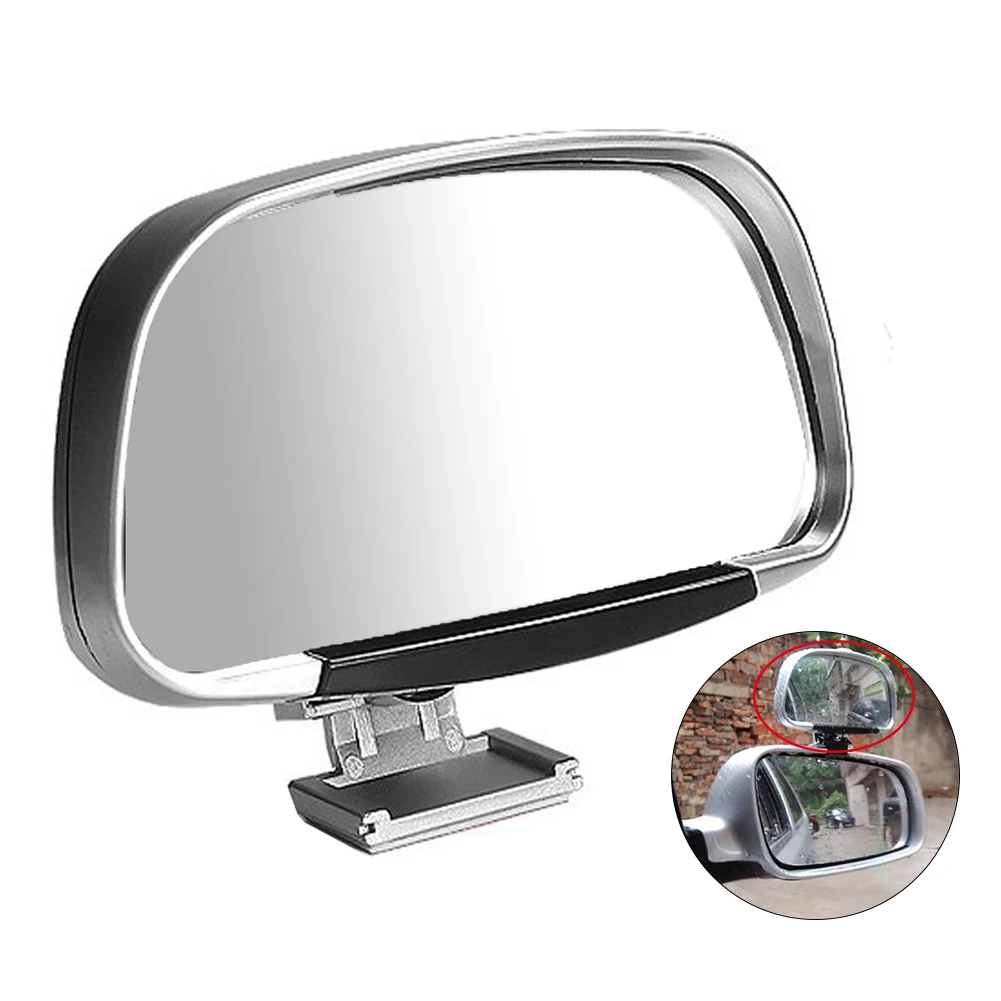 360 Degree Adjustable Wide Angle Side Rear Mirror Blind Spot Convex Mirrors Car Reverse Parking Auxiliary Rear View Mirror