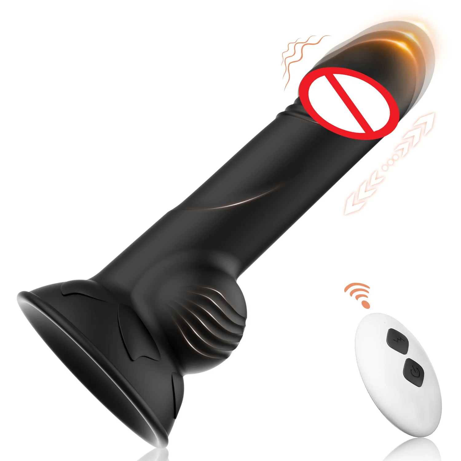 Prostata-Massagegerät, Vibrator, Buttplug, Analdildo, männliches Sexspielzeug für Männer mit 10 Vibrationen, stoßendes Erwachsenenspielzeug für Frauen, Paare, schwul