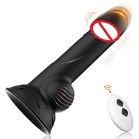 Prostata-Massagegerät, Vibrator, Buttplug, Analdildo, männliches Sexspielzeug für Männer mit 10 Vibrationen, stoßendes Erwachsenenspielzeug für Frauen, Paare, schwul