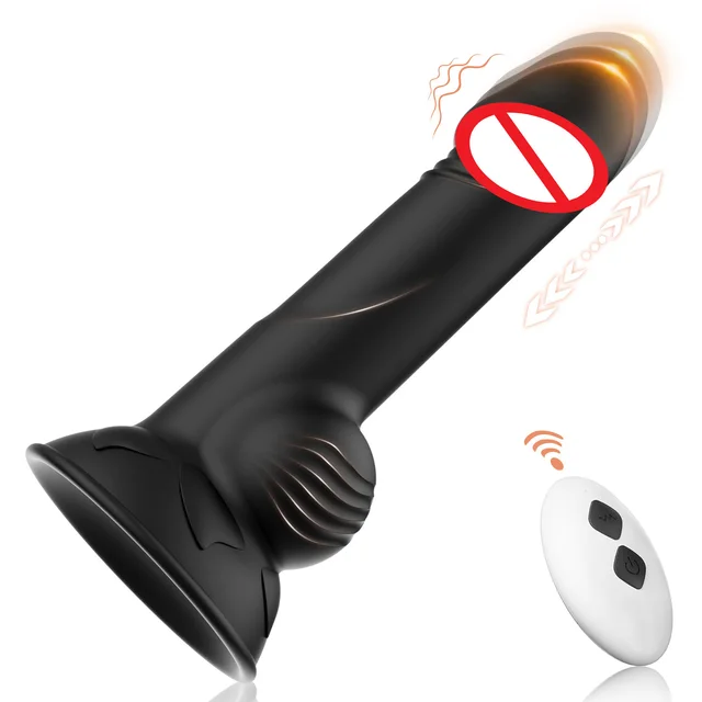 Prostata-Massagegerät, Vibrator, Buttplug, Analdildo, männliches Sexspielzeug für Männer mit 10 Vibrationen, stoßendes Erwachsenenspielzeug für Frauen, Paare, schwul