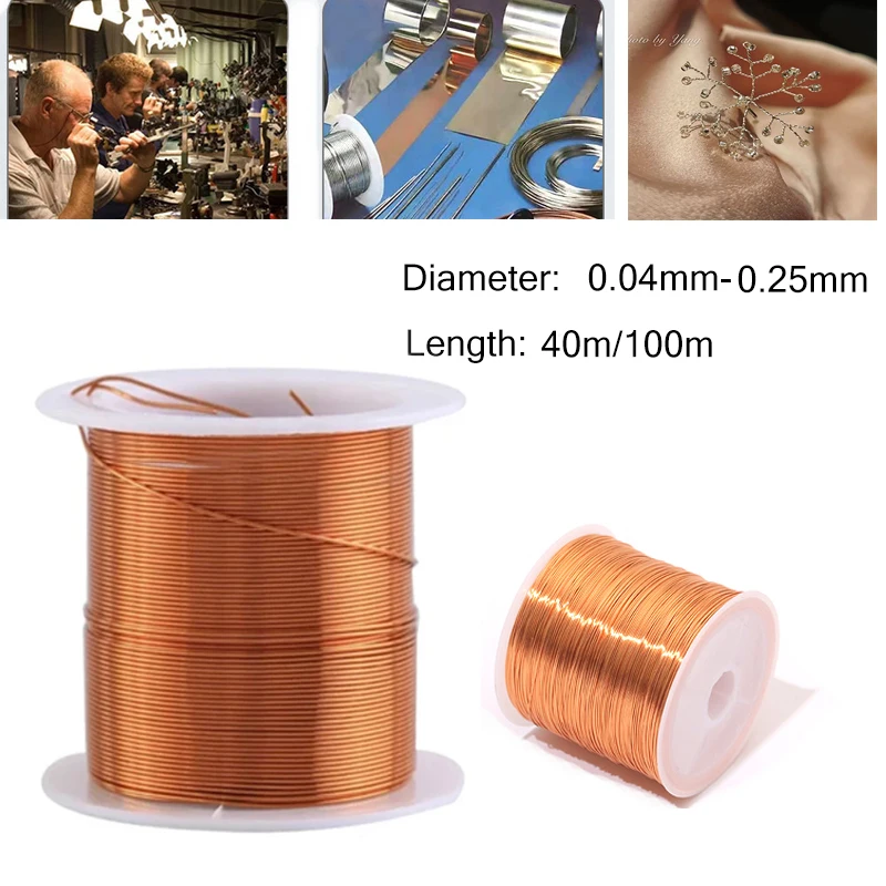 Premium Enameled Copper Wire - Selectable Diameter and Length Options
