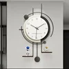 Pendulum Living Room Clocks Wall Modern Wood Large Digital Wall Clock Decoration Items Reloj Digital Pared Minimalist Decor 4