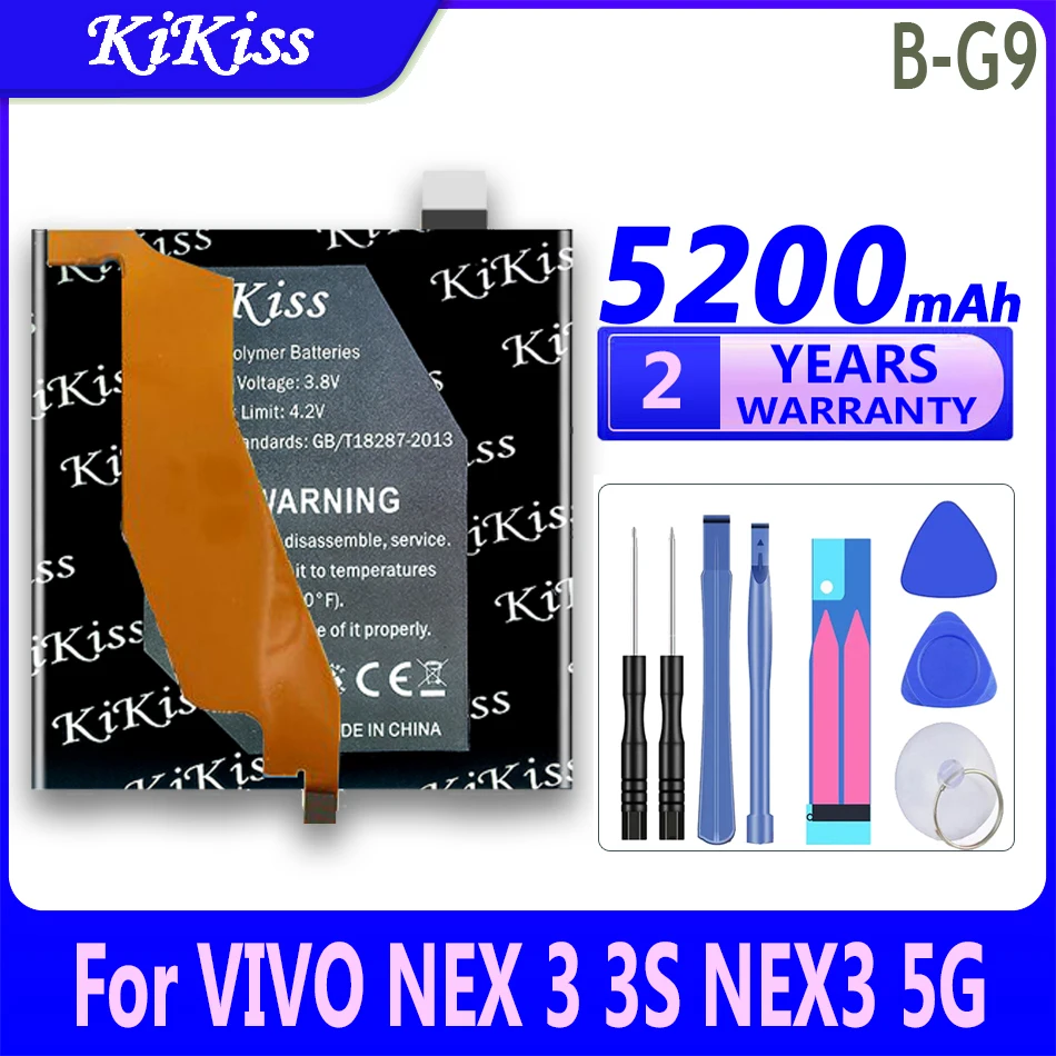 

Мощный аккумулятор KiKiss 4600 мАч/5800 мач для VIVO Neo 3 Neo3 Z1 S1/V15 Pro S1Pro NEX 3 3S NEX3 5G IQOO7 Y52S Y31S Y91 Y93 Z5X