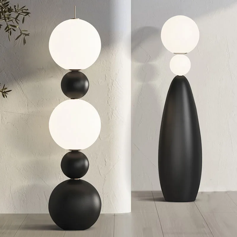 

Nordic Artistic Gourd Floor Lamp Modern and Simple Design Led Luminaires for Living Room Bedroom Study Decorative Standing Light