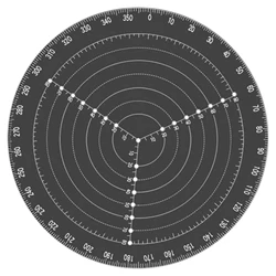 Round Center Finder Compass - Precision Layout and Measuring Tool for Woodworking and Lathe Projects (1pcs)