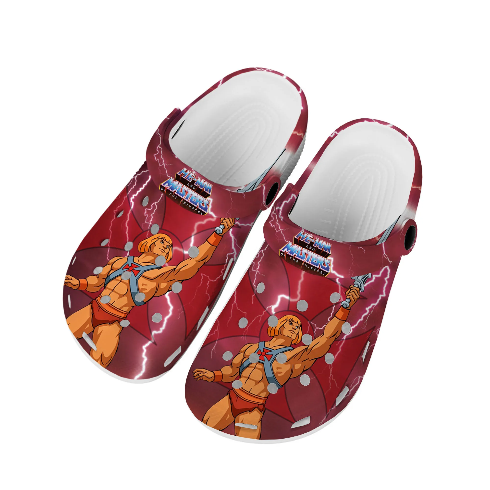 

Cartoon He-Man Masters Of The Universe Home Clogs Custom Water Shoes Mens Womens Teenager Shoe Garden Clog Beach Hole Slippers