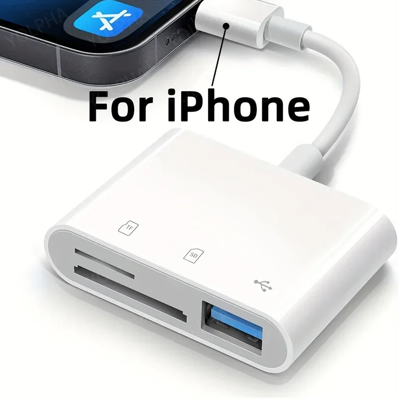 Camera Reader Sd Card Adaptor For Ipad Camera Lightning Card