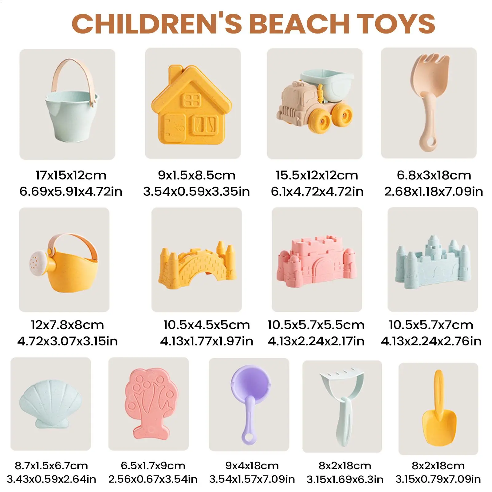 Set giochi da spiaggia per bambini con secchiello e paletta_voghion.com