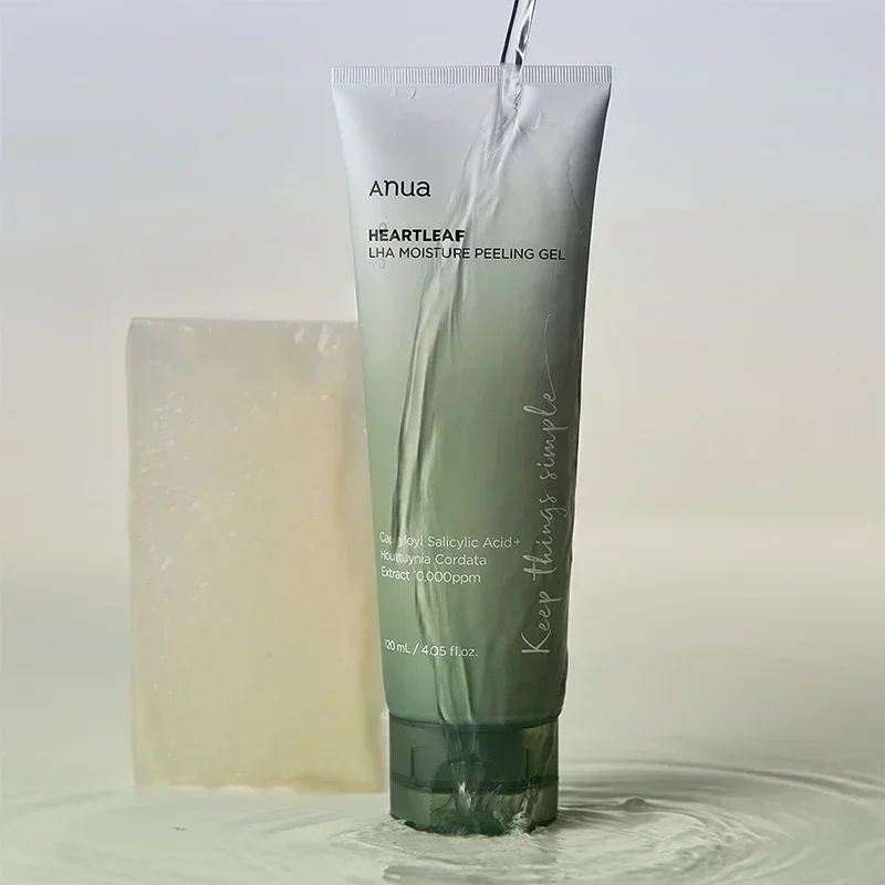 Korean Heartleaf Anua Anti-aging Essence Moisturizing Toner Emulsion Fade Fine Lines Deep Cleaning Facial Cleanser Skin Care Set 4