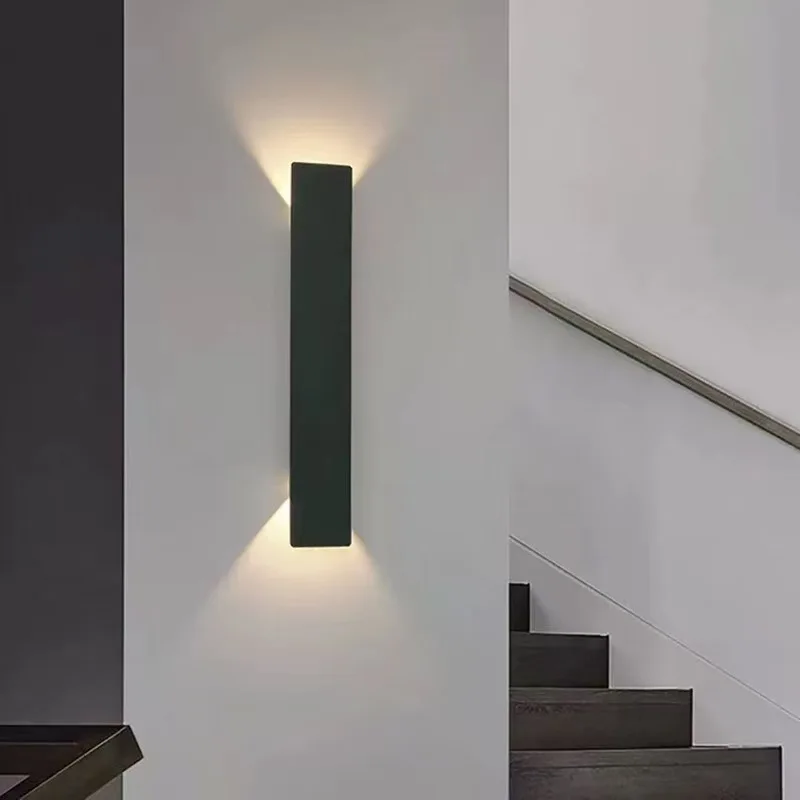 Long wall lamp, simple upper and lower light corridors, stairs, corridors, living room background wall decoration, indoor and ou