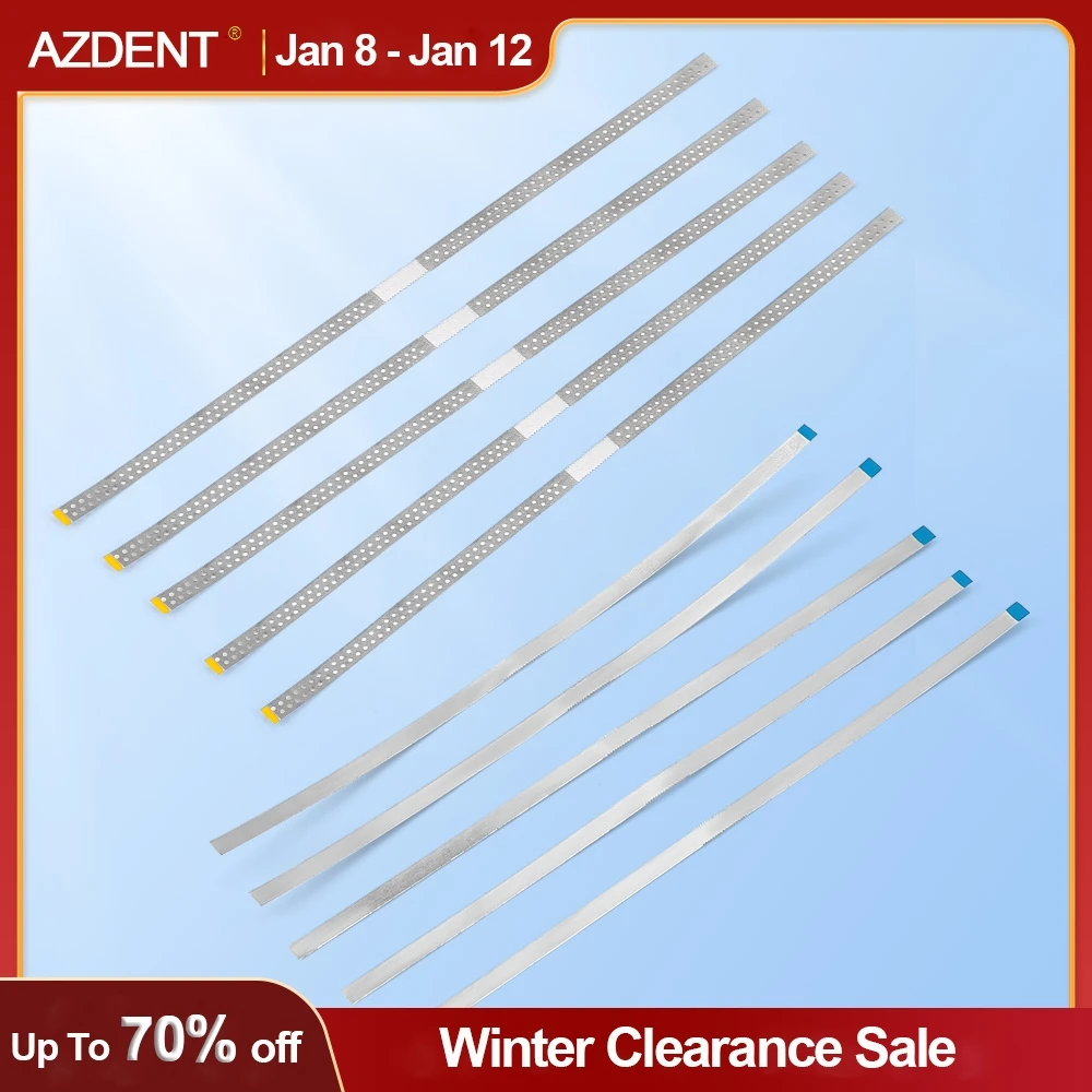 AZDENTDentalDiamondPolishingStrips5pcStainlessSteelOrthodontic