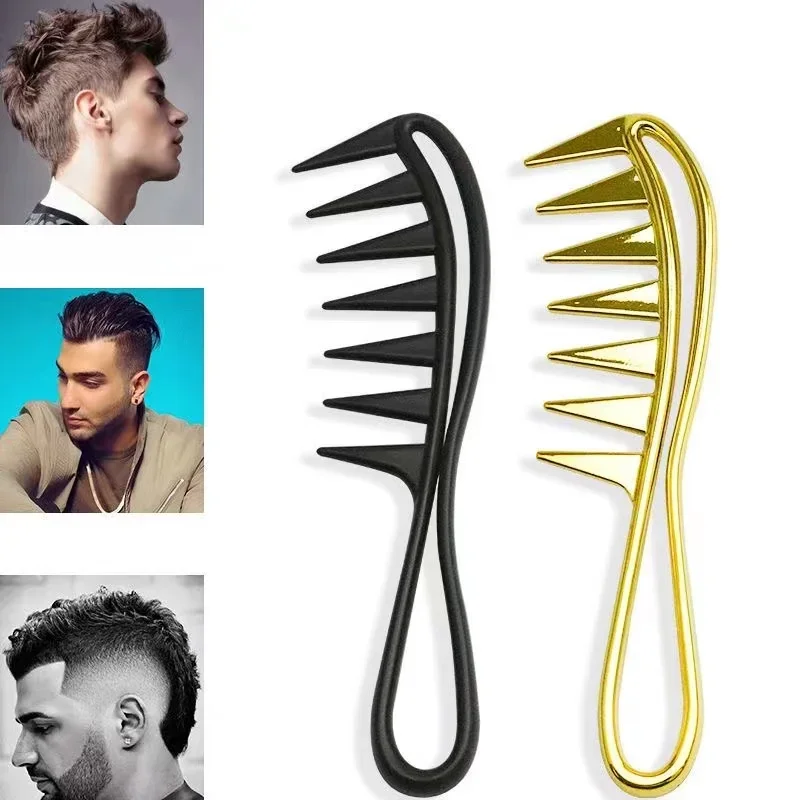 Comb Household Oil Head Salon Large New Hair Tooth Wide Comb Smoothing Men's Women Hollow Comb Styling Comb Barber Accessories