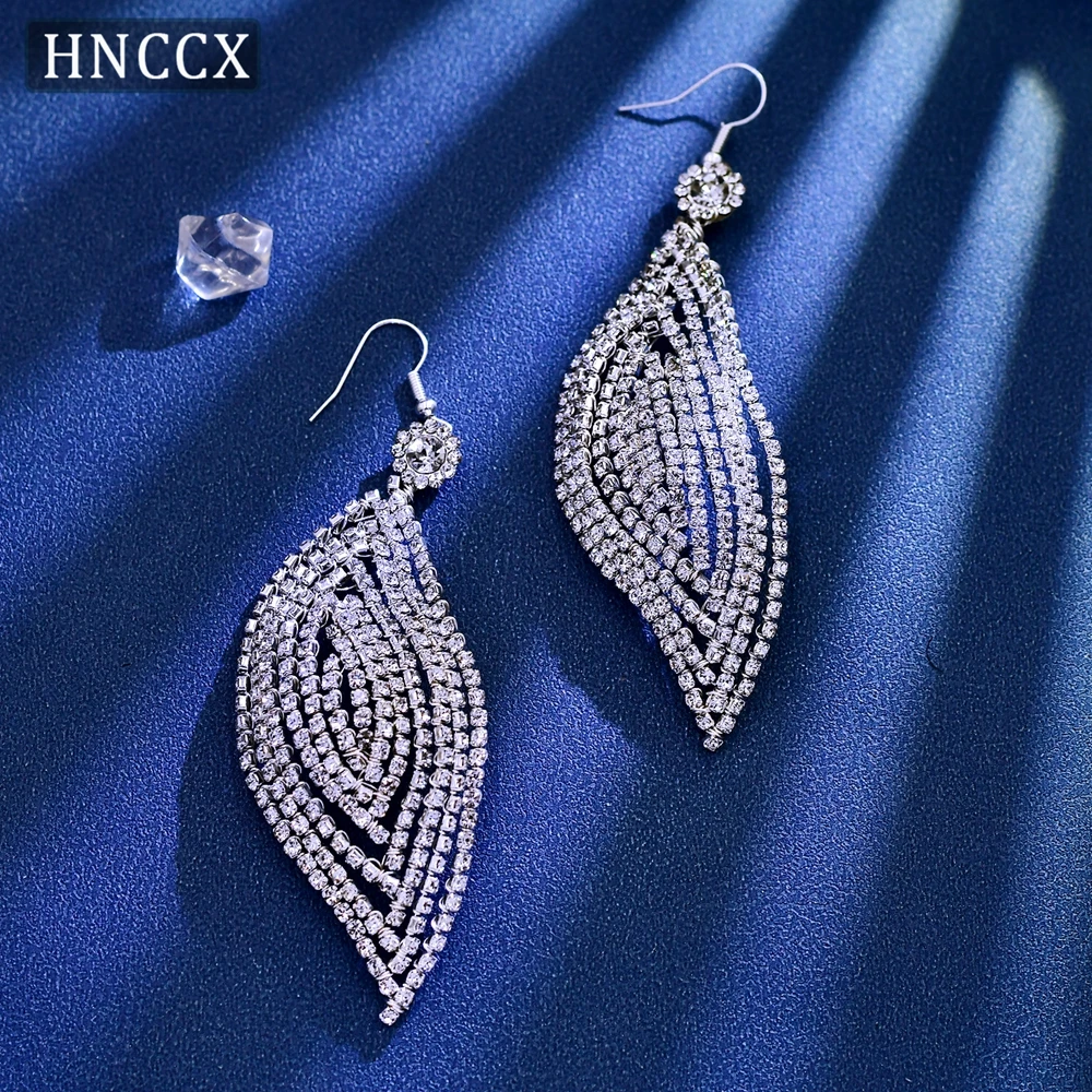 HNCCX Handmade Rhinestone Bridal Hair Accessories Wedding Crown Luxury Women Headband Princess Headpiece Bride Ornaments CP455