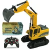 Remote Control Excavator Toys Car,Excavator Trucks for Kids, Construction Engineering Toy Boy Girl Digger Toy Birthday Gift 1